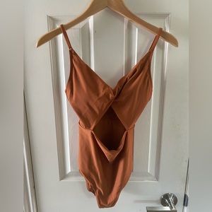 Aerie burnt orange one-piece bathing suit (never been worn)